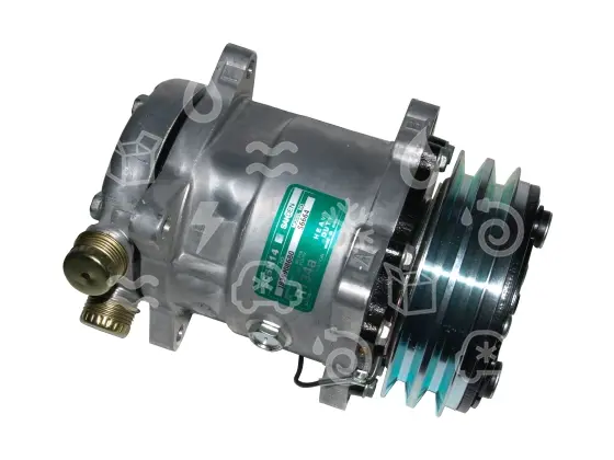 kompresor UNI SANDEN 5H14, řemenice 132 mm - 2GA, 12V, připojení Rotalock Vertical 1